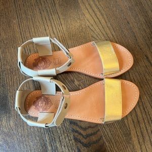 Sol Sana Gold and Cream Sandals